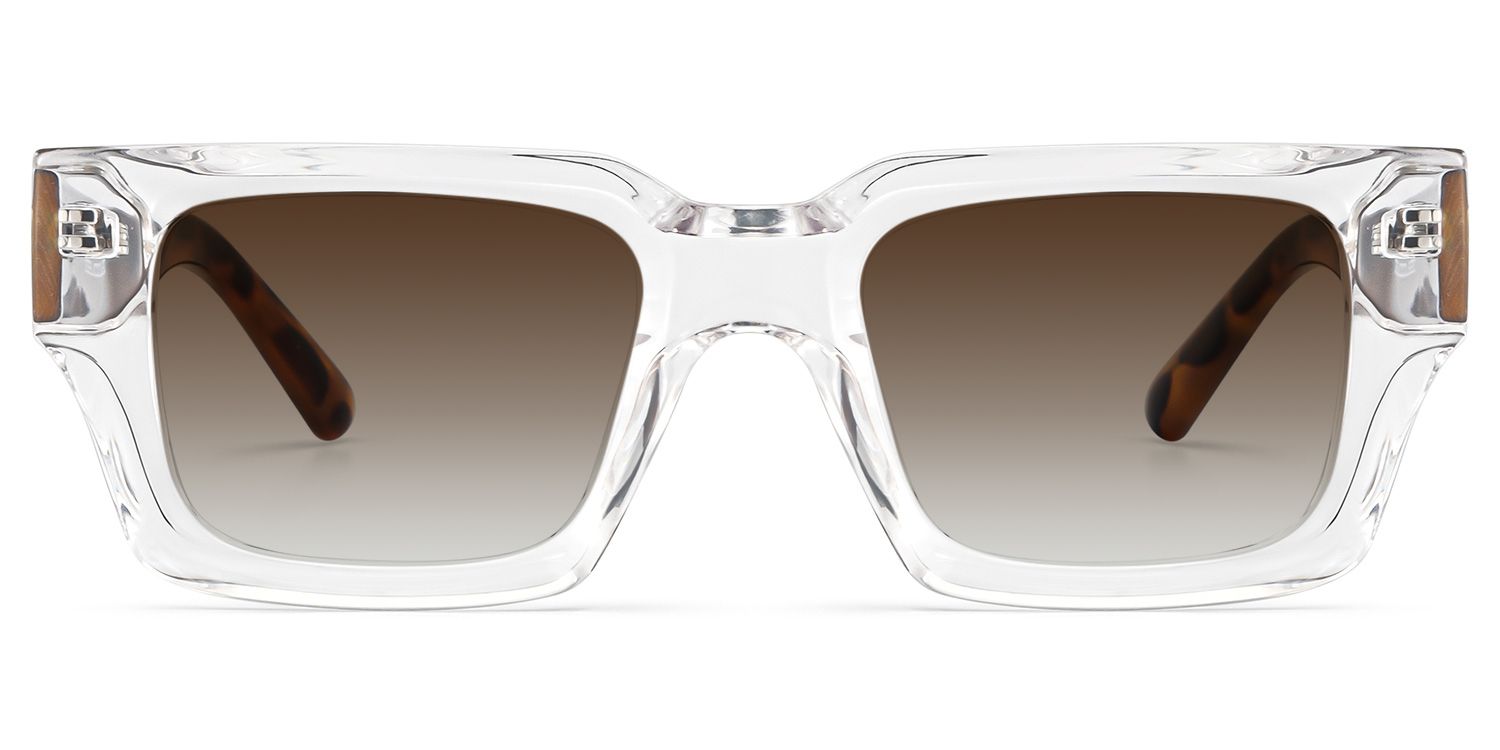 Orson Clear Rectangle Polarized Sunglasses for Driving | ZEELOOL