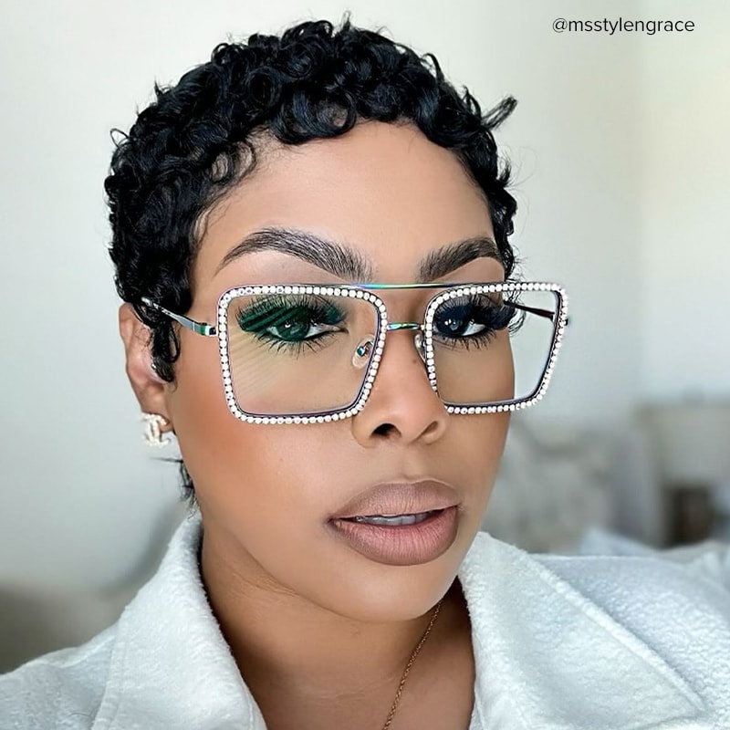 Diva Square Iridescent Glasses7