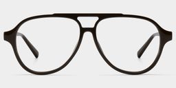 Drew Dark Brown Aviator Glasses1