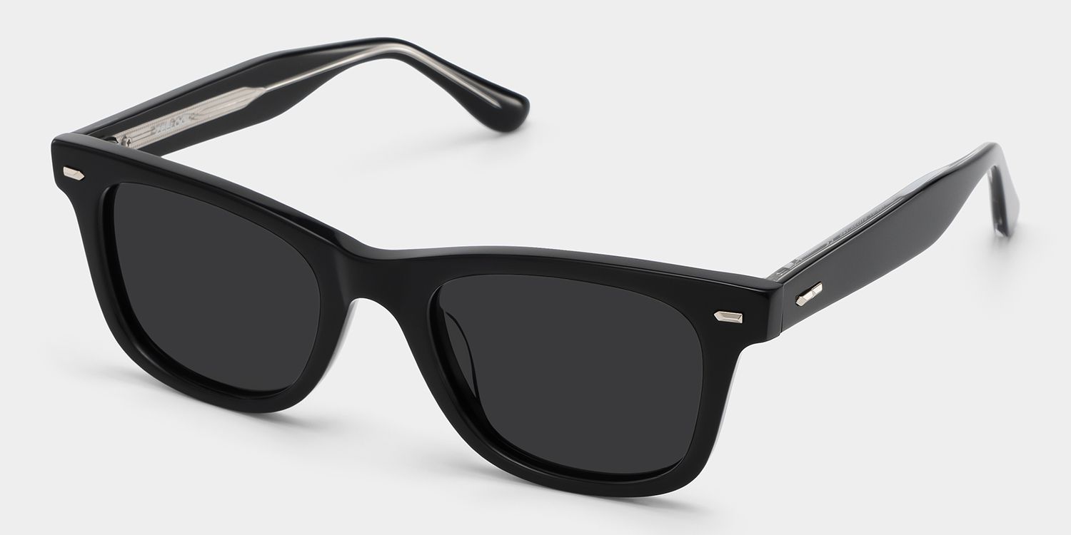 Robert Acetate Black Frame Sunglasses | ZEELOOL2