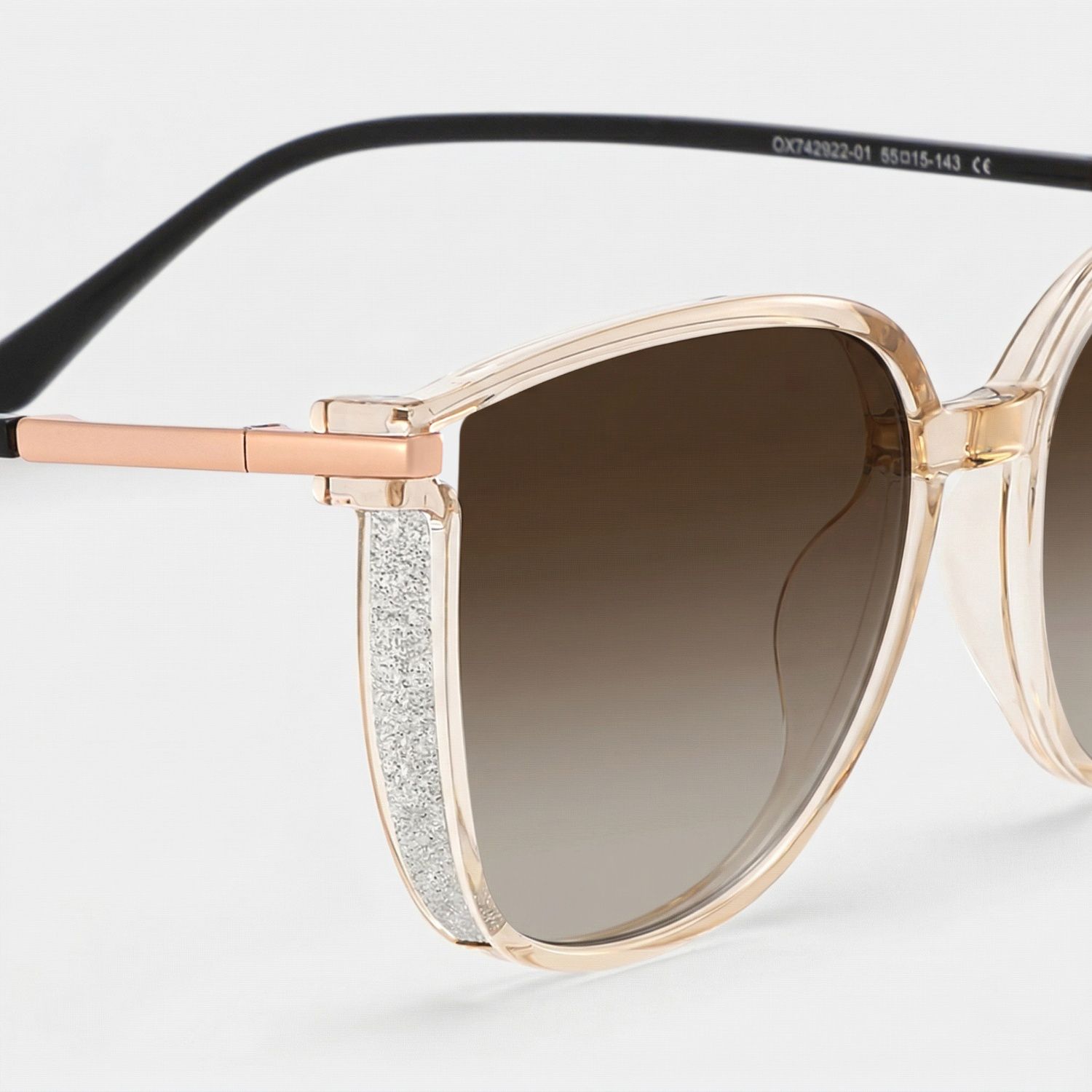 Annalisa Square Beige Thin Frame Glasses | Zeelool4