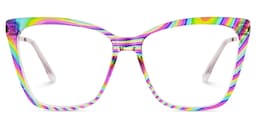 Awilda Cateye Multicolor Glasses1