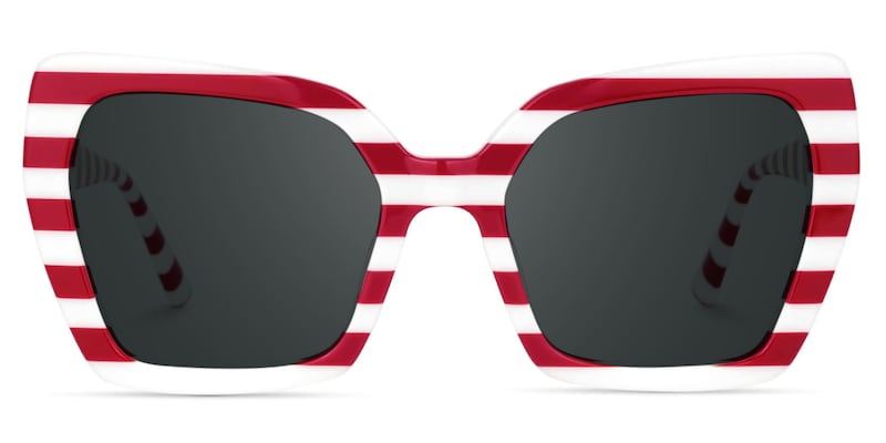 Pavia Butterfly Red Striped Glasses