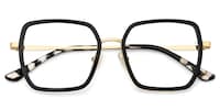 Fiona Square Black Glasses3