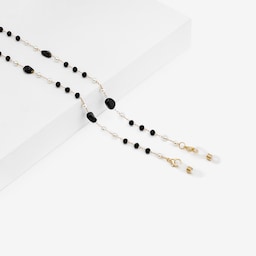 Stylish Fresh Black White Pearl Eyeglasses Chains0