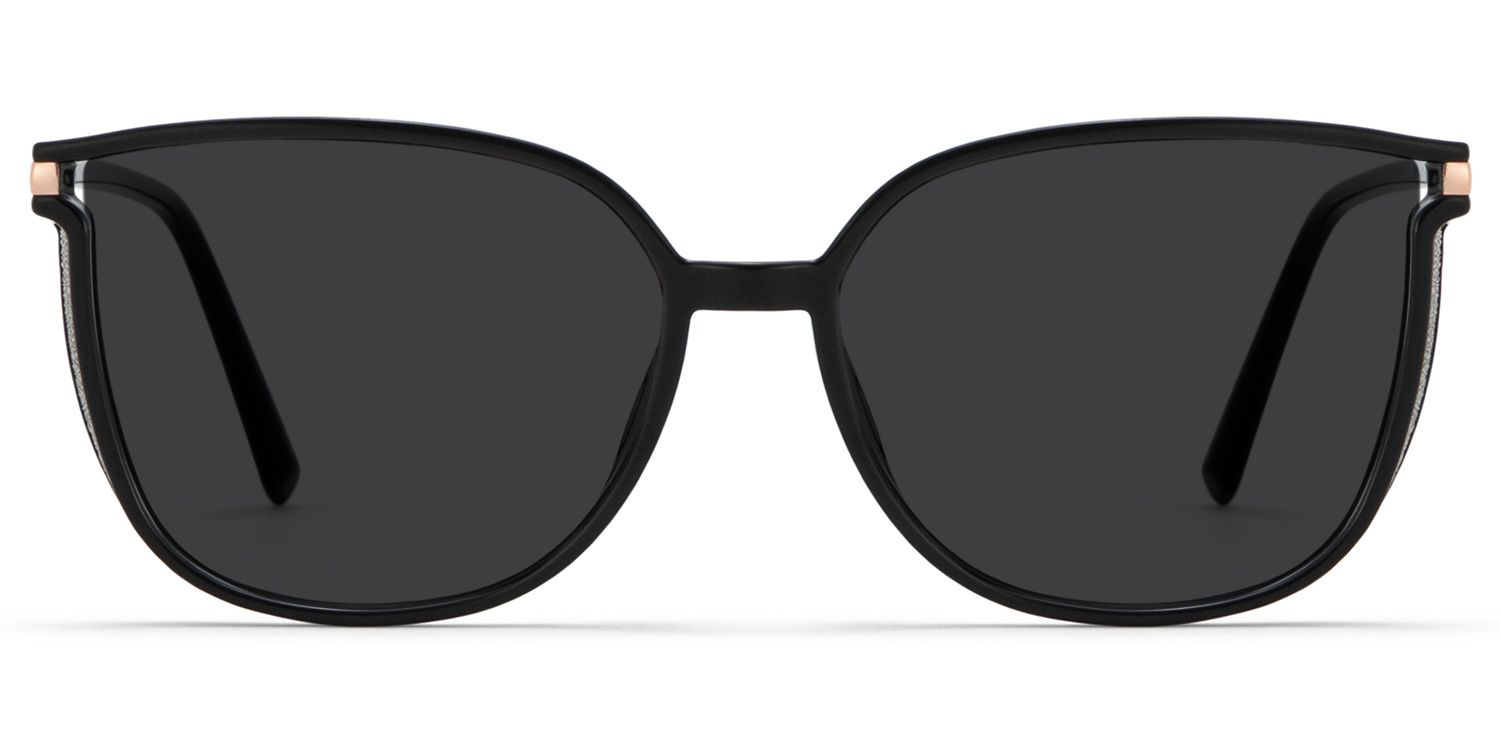 Rodz Black Square Polarized Sunglasses for Driving | ZEELOOL