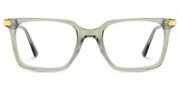 Goveo Rectangle Green Glasses1