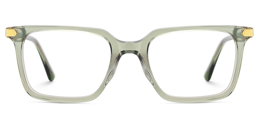 Goveo Rectangle Green Glasses