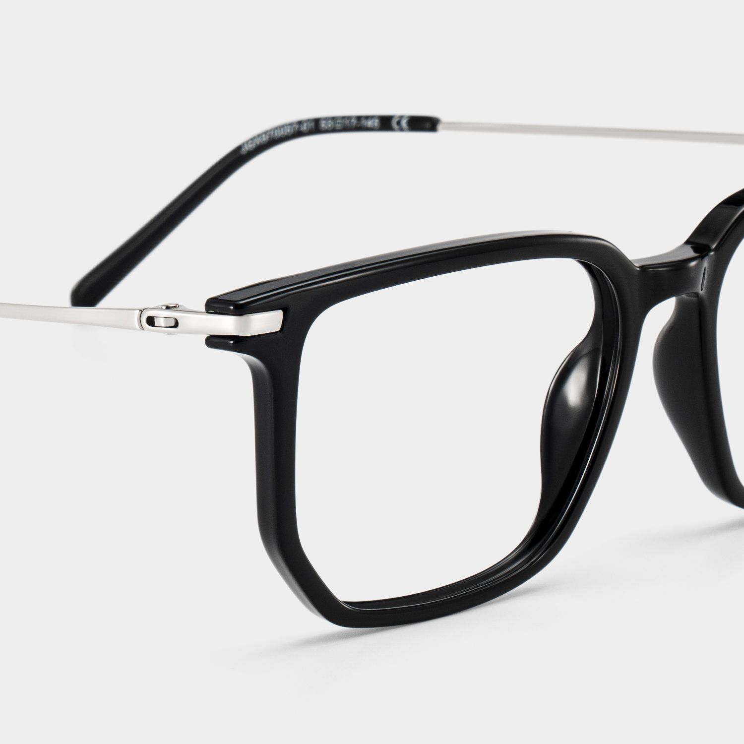 Michelle Black Rectangular Glasses for Men and Guys | ZEELOOL4