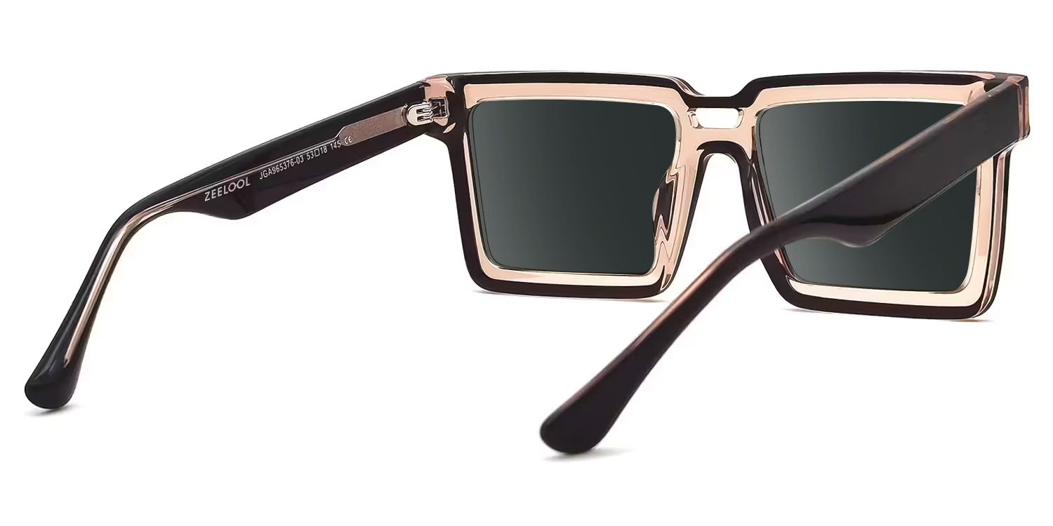 Milian Square Brown Sunglasses for Women & Men | ZEELOOL3