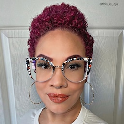 Brewer Cateye Orange-Floral Glasses7