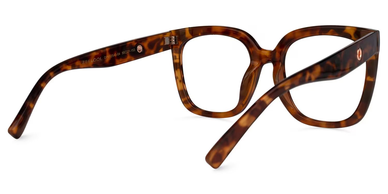 Ebony Tortoise Eyeglasses and Square Glasses Frames3