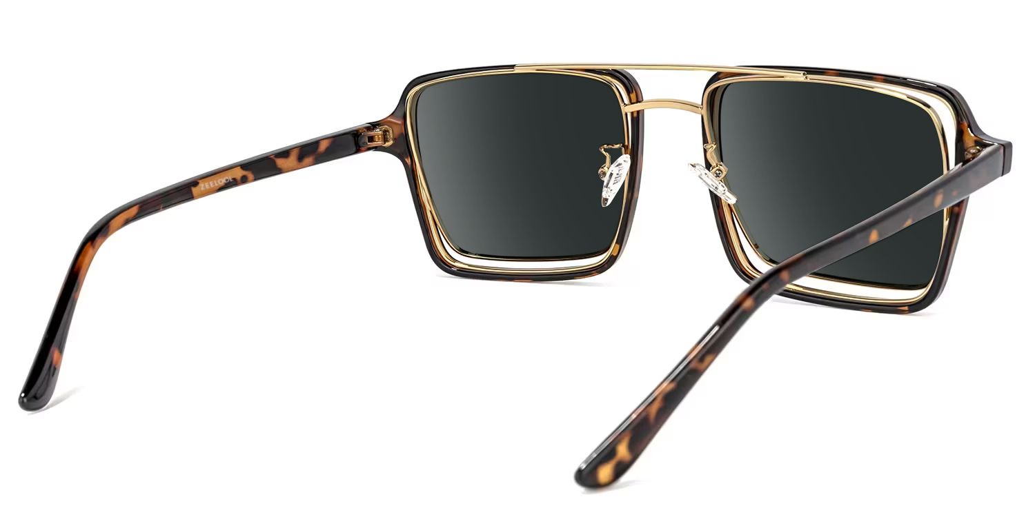 Aviator Tortoise-Gold Sunglasses | Zeelool Glasses3