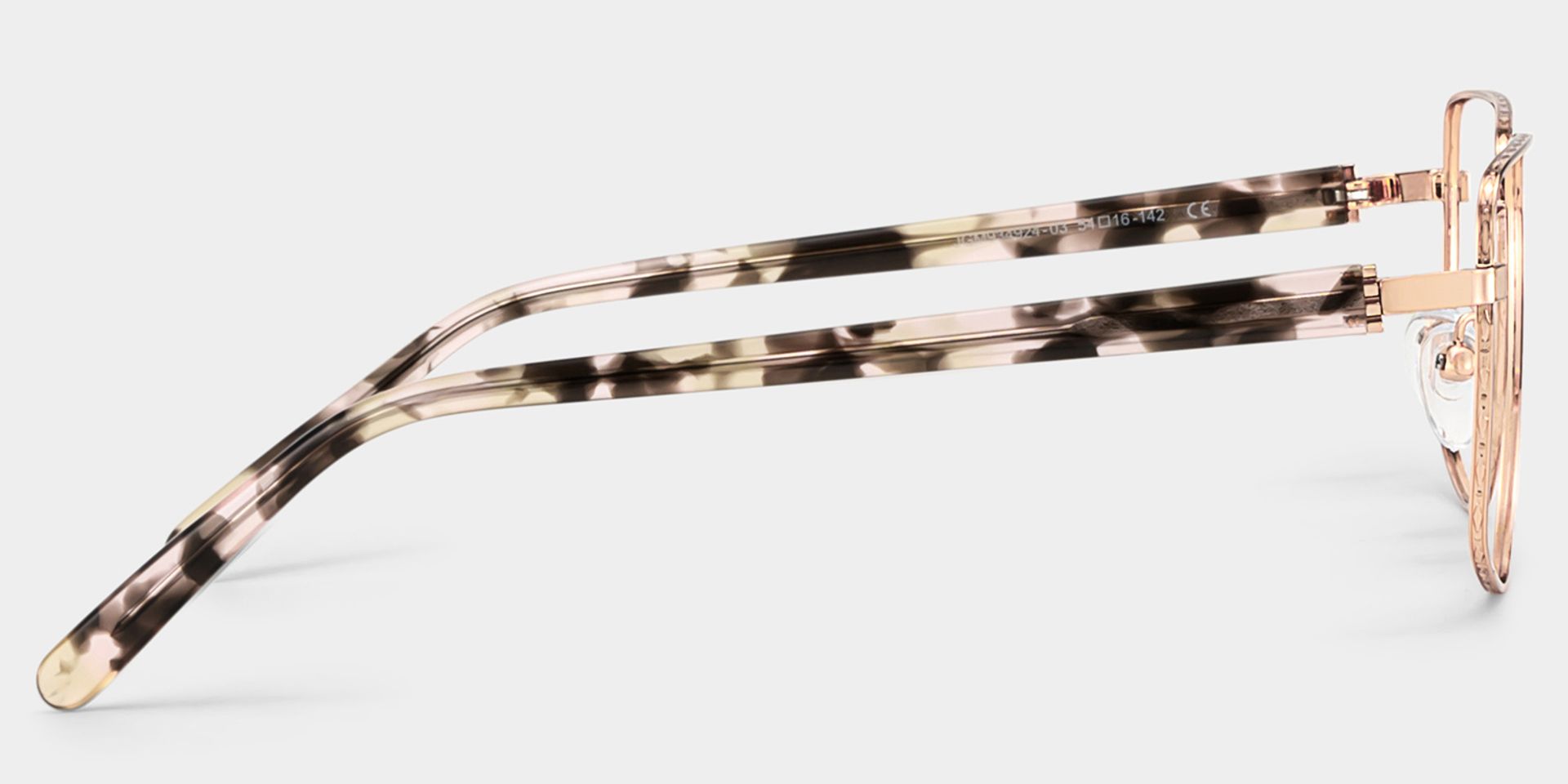 Geometric pattern Eyeglasses- Felicity Metal Frame Glasses4