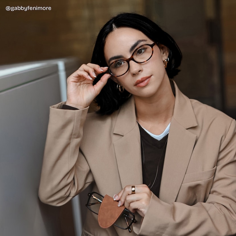 Everly Oval Tortoise Glasses