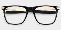Stable Rectangle Black Glasses2