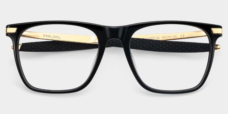 Stable Rectangle Black Glasses