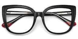 Fenn Cateye Black Glasses1