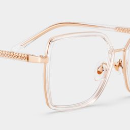 Jill Clear Square Glasses4