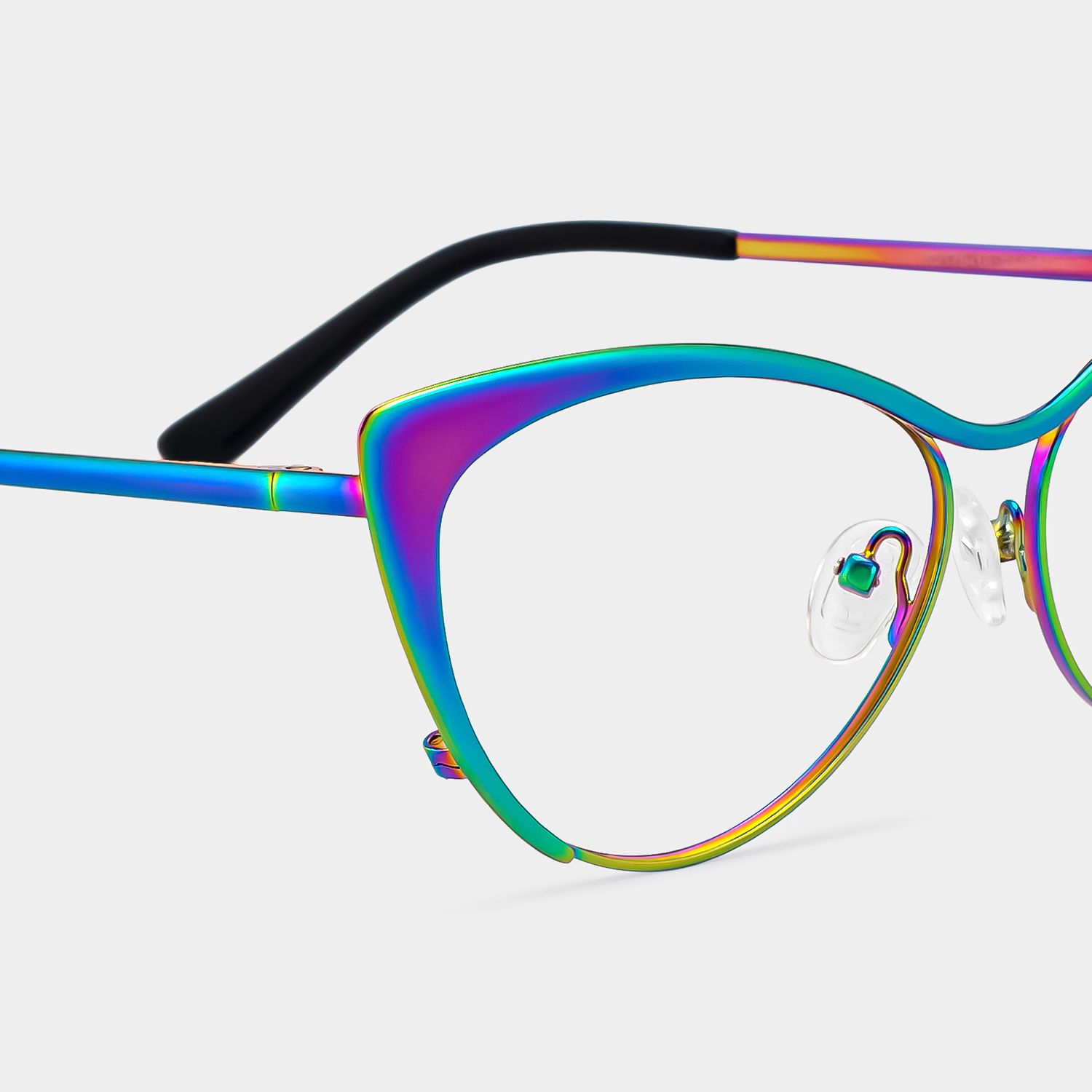 Ellen Cateye Eyeglasses and Iridescent Thin Frames4