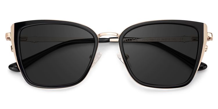 Juniper Rectangle Black Sunglasses