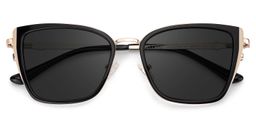 Juniper Rectangle Black Sunglasses1