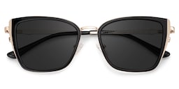 Juniper Rectangle Black Sunglasses1