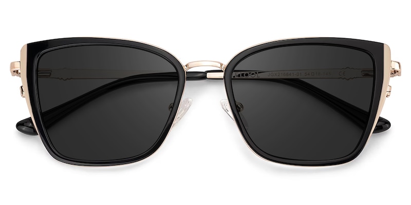 Juniper Rectangle Black Sunglasses