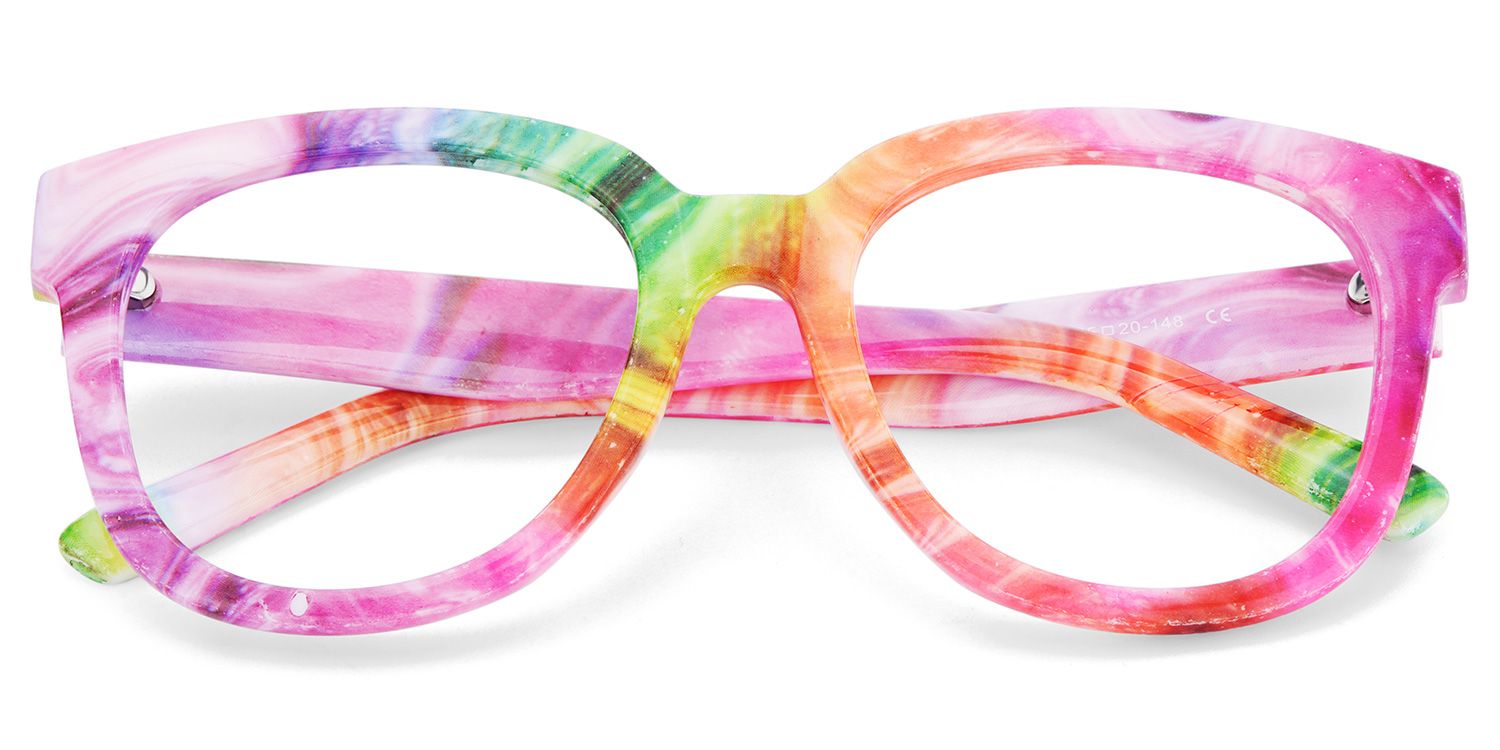 Multicolor Square Frame Glasses - Harrell on Sale | Zeelool1