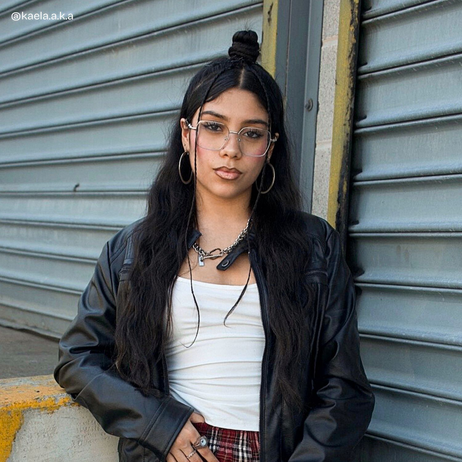 Kayla metal geometric glasses Frame Glasses Online | ZEELOOL5