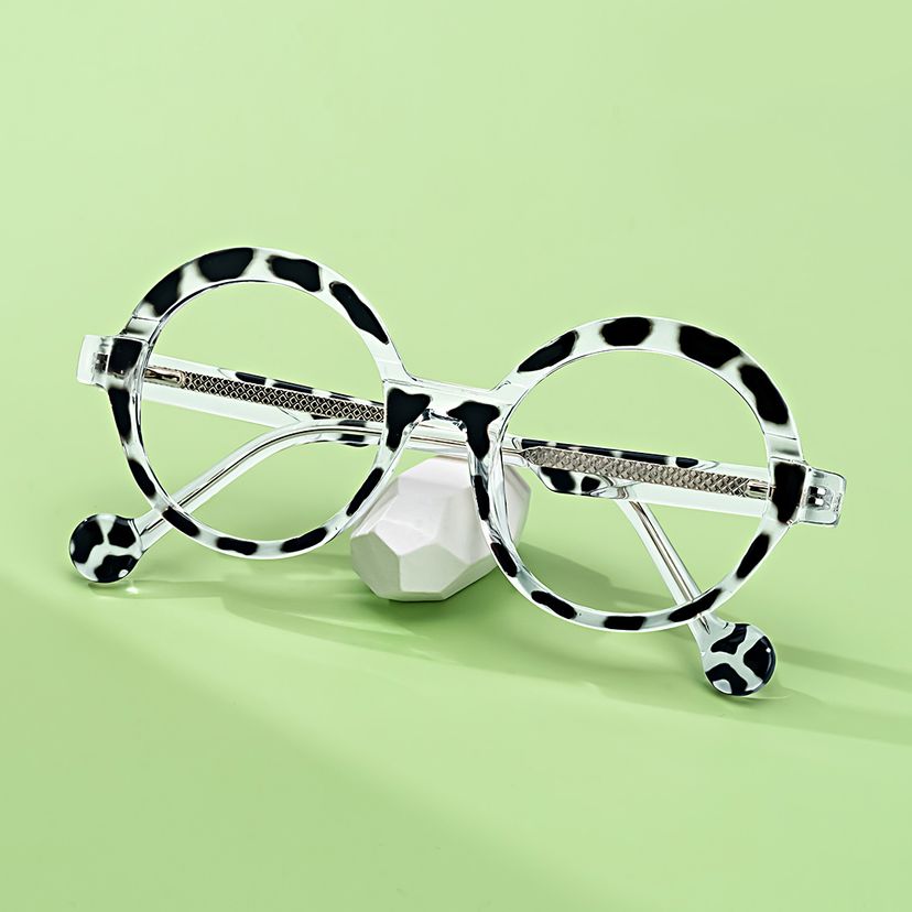 Shermier Round Two-Tone Glasses