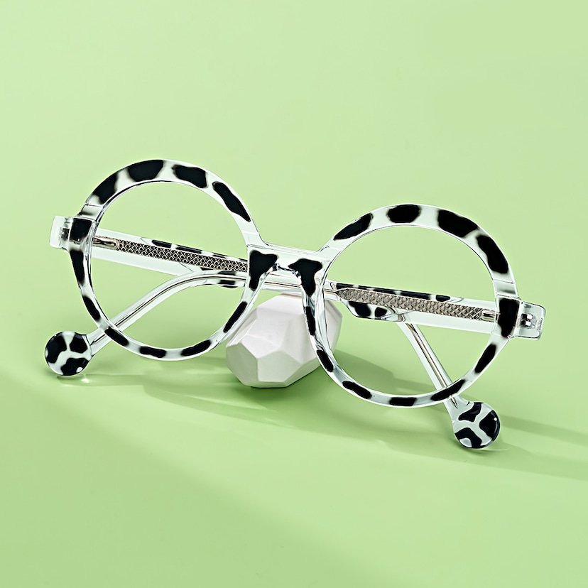 Shermier Round Two-Tone Glasses