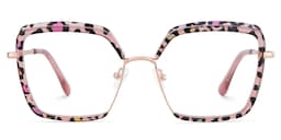 Cordaro Square Pink-Leopard Glasses0