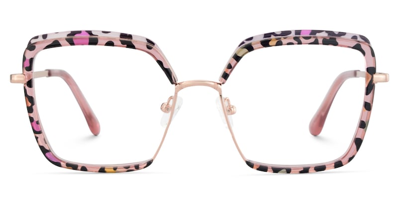 Cordaro Square Pink-Leopard Glasses