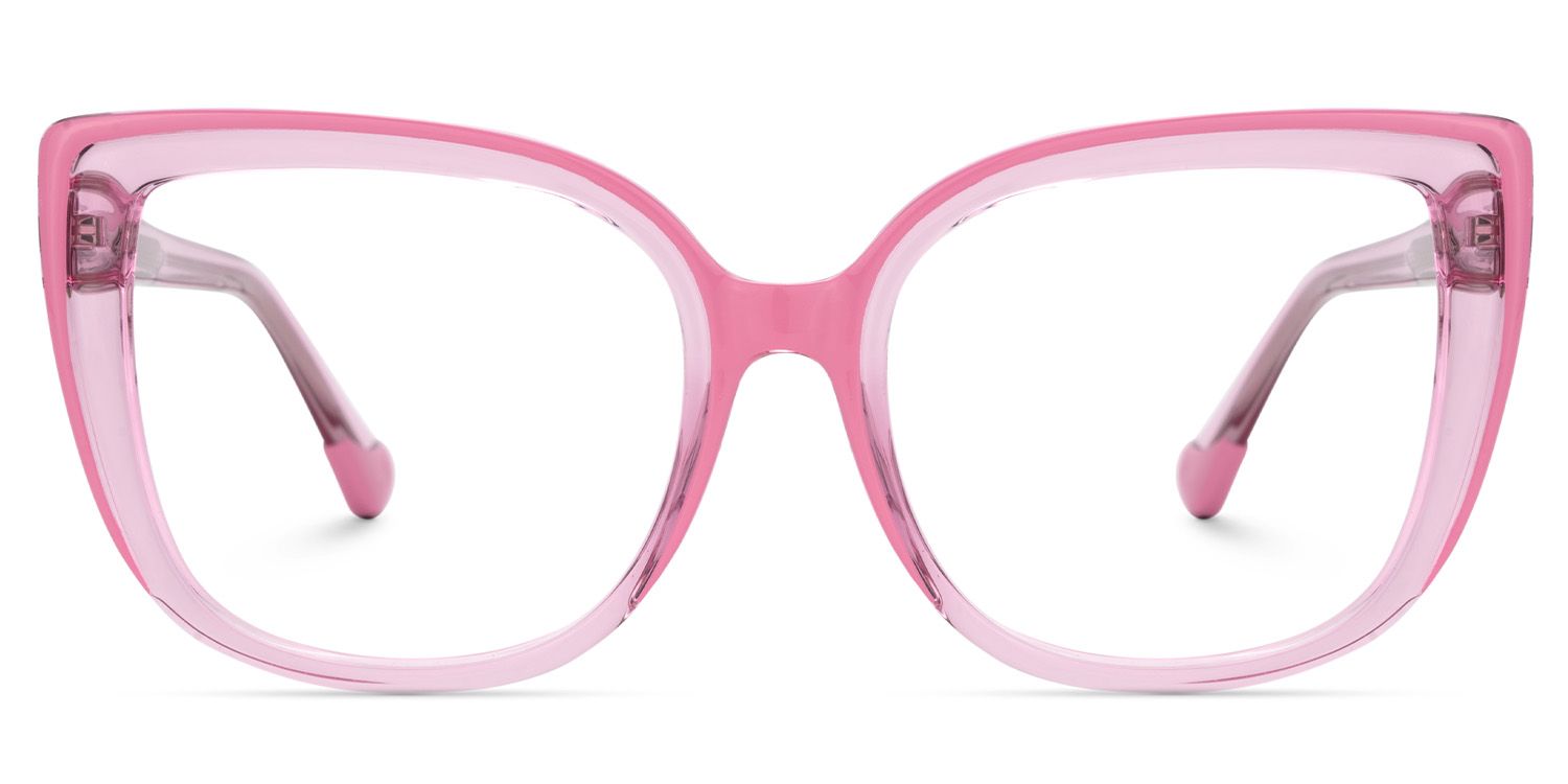 Cateye Pink Frame Blue Light Blocking Glasses0