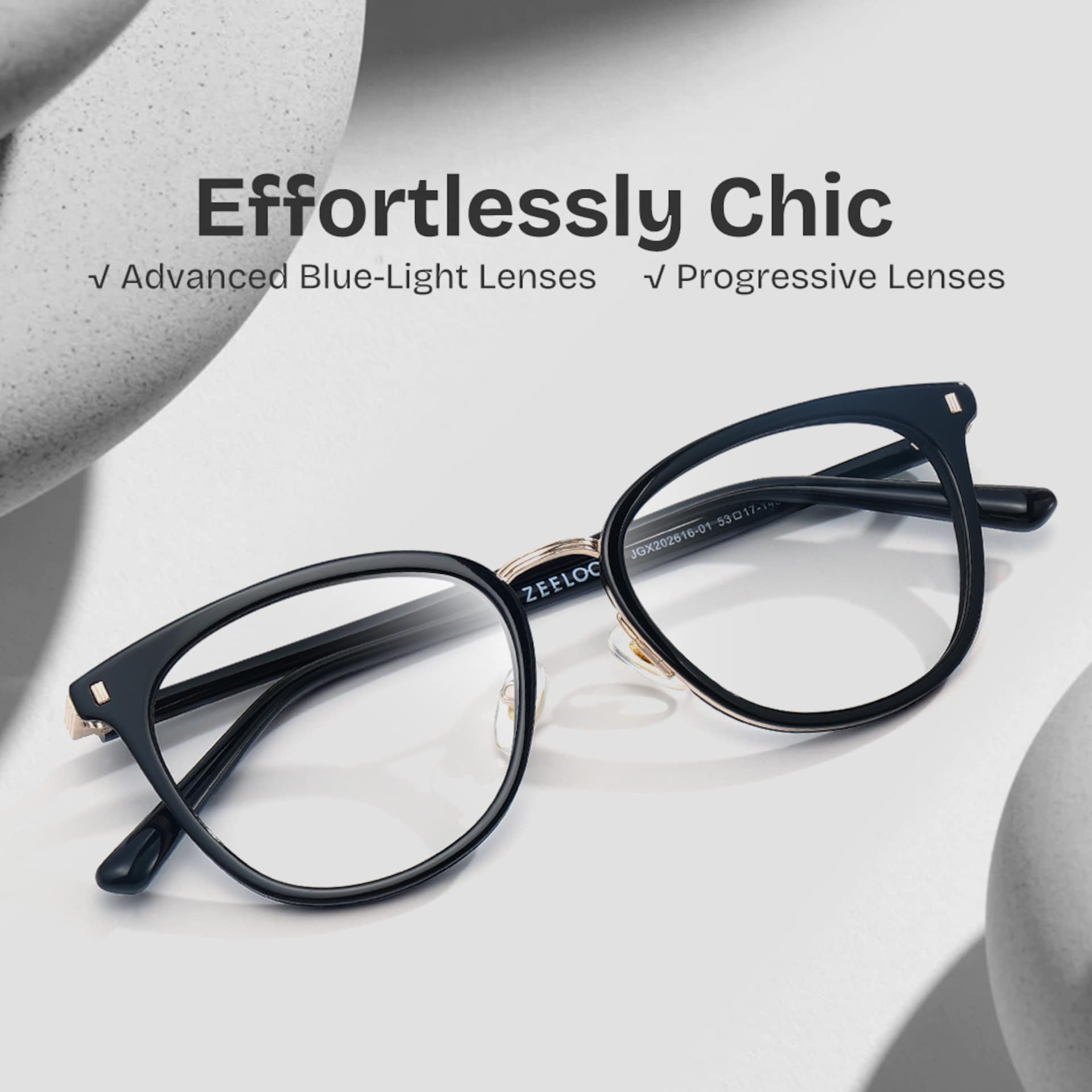 Caden Eyeglasses in Round Black Frame | Zeelool2