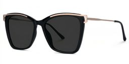 Krystle Square Black Glasses1