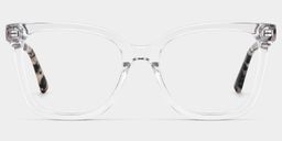 Sage Rectangle Clear Glasses3
