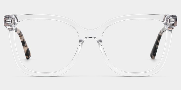 Sage Rectangle Clear Glasses