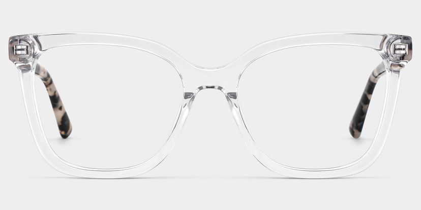 Sage Rectangle Clear Glasses
