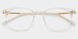 Vilanova Round Clear Glasses1