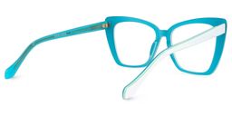 Shanell Butterfly White Glasses3