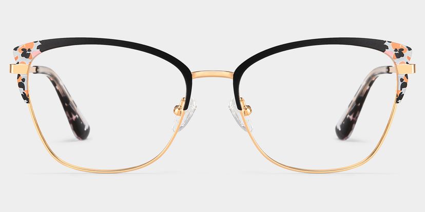 Mariana Rectangle Black Glasses