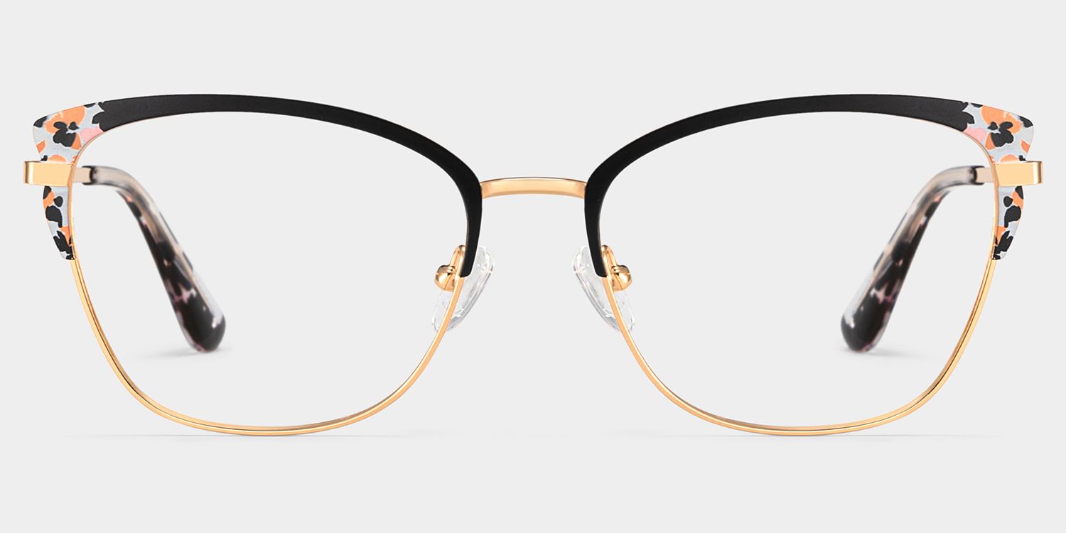 Mariana Black Frame Glasses with Rectangle Frame Online | ZEELOOL1