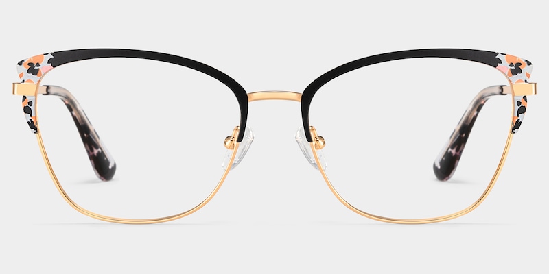 Mariana Black Frame Glasses with Rectangle Frame Online | ZEELOOL0