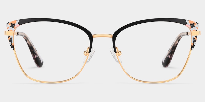 Mariana Rectangle Black Glasses