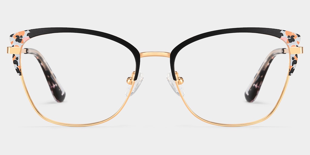 Mariana Rectangle Black Glasses