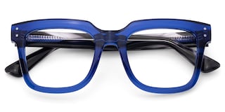 Liizbeett Square Blue Glasses3