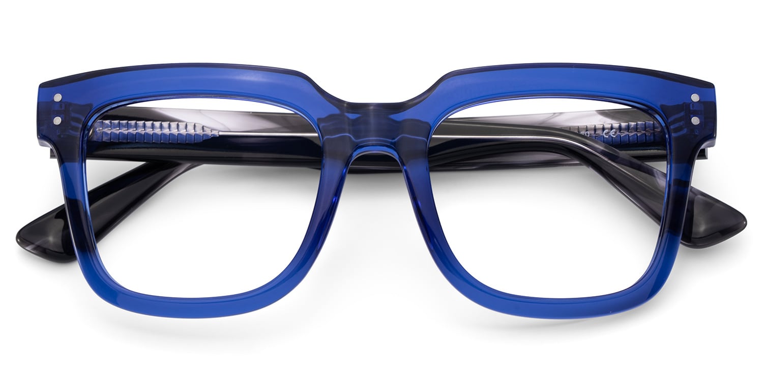 Liizbeett Square Blue Glasses3
