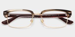 Eden Brown Rectangle Glasses1